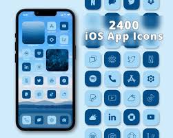 Blue App Icon Pack Aesthetic Icons Blue