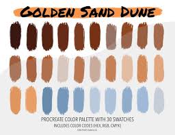 Procreate Color Palette Golden Sand