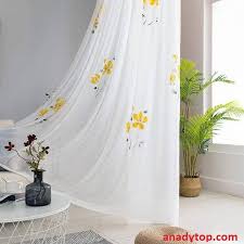 Hand Painted Sheer Curtains Art Voile