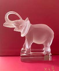 Lalique Crystal Elephant