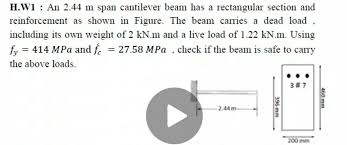 span cantilever beam bartleby