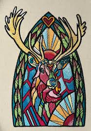 Embroidery Design Stained Glass