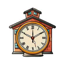 Clock School Sticker Png Clock Icon