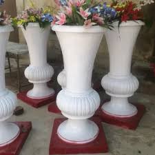 3 Feet Plain Fiber Flower Pot For