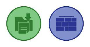 File Storage And Brick Wall Icon