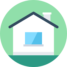 House Flat Color Circular Icon