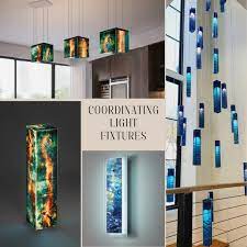 Unique Art Glass Wall Sconces Lighting