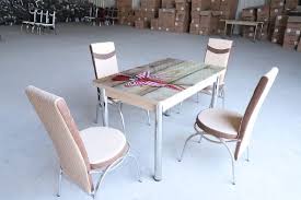 Rectangle Particle Board Dining Table 4
