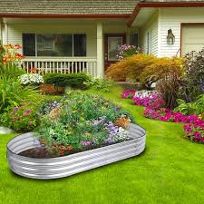 6 Ft X 3 Ft Raised Garden Bed Galvanized Planter Box Outdoor Rot Resistant Metal Garden Bed Planter For Vegetables