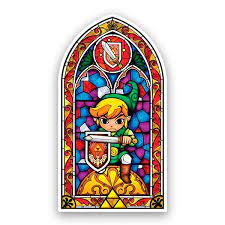 Sticker Stained Glass Zelda The Wind