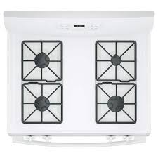 Freestanding Gas Range In White