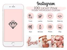 Light Pink Minimal Instagram Highlight