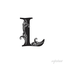 Ornate Letter L Logo Icon Elegant