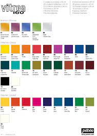 Pebeo Vitrea 160 Official Color Chart