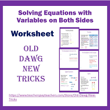 Solving Equations With Variables On