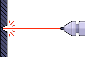 premium vector the laser beam burns