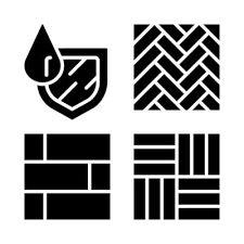 Waterproof Flooring Glyph Icon Water