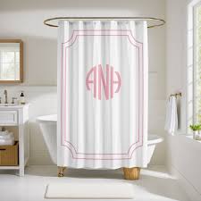 Shower Curtain Pink Bathroom Decor