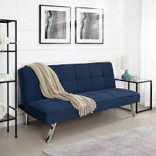 Maykoosh Navy Blue Modern Futon Sofa