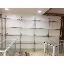 Toughened Glass Shelf 5 Size 6 Feet