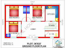 36x22 House Plan 792 Square Feet