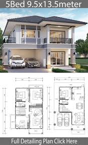 House Design Plan 13x12m With 5