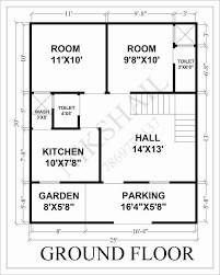 25x30 House Plan With 3d Elevation