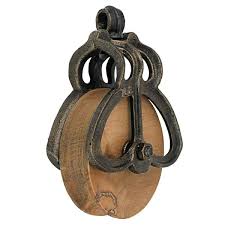 Wood Wheel Farm Pulley Sp421