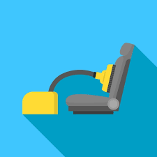 Car Seat Chemical Wash Vector Icon