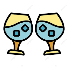 Cheers Wine Clipart Vector Cheers Wine