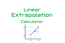 Linear Extrapolation Calculator