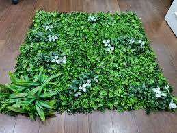 Artificial Grass Flower Leaves Wall