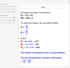 Solution Of Two Equations In Two