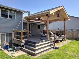 how to build roof over deck