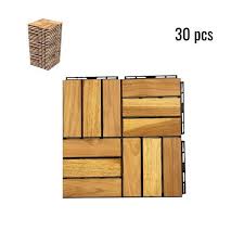 Interlocking Deck Tiles Checker Pattern