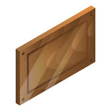 Blank Wood Panel Vector Icon