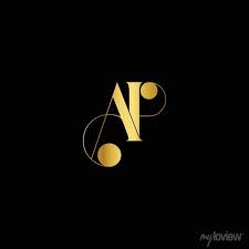Ap Alphabet Letter Icon Logo Design