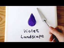 Very Easy Acrylic Painting Violet