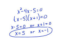 Solving Quadratic Equations By