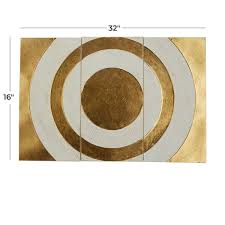 Metal Gold Target Geometric Wall Decor