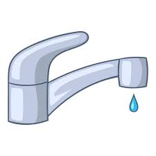 Water Faucet Icon Cartoon Style Stock