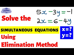 Solve By Elimination Method 5x 3y