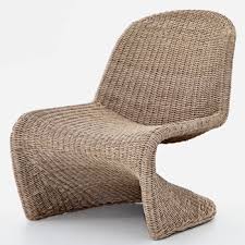 Outdoor Woven Portia Lounge Chair Flax