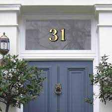 Gold Fanlight Transom House Door Number