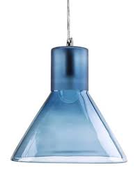 Funnel Light Blue Pendant Lamp For
