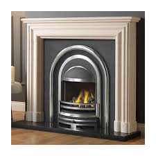 Flat Kensington Limestone Fireplace