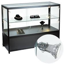 Glass Display Case With Led Spotlights