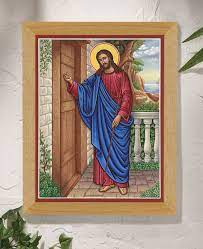 Christ Knocking Original Icon 20 Tall