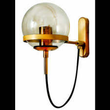 Modern Brass Sconce Light With Ring And