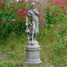 Large Detailed Jug Girl On Column Hand